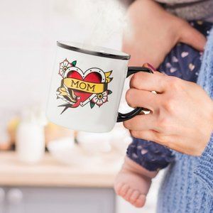 🧿 3 for $33 🧿 Abbott Collection Mom Tattoo Mug 15oz